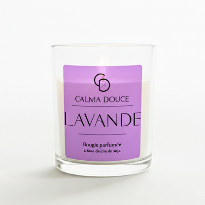 Bougie parfumée "Lavande" au cire de soja 100% naturelle