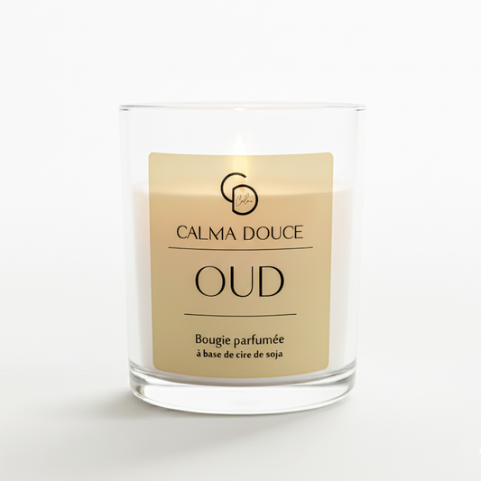 Bougie parfumée "OUD" au cire de soja 100% naturelle